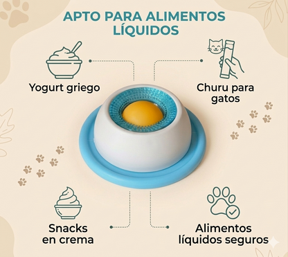 Plato roll-on antiestrés para mascotas